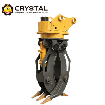 Máy đào tùy chỉnh Đường kéo quay thủy lực Log / Ironware Grab For Excavator